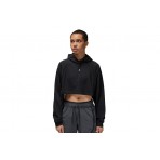 Jordan Sport Γυναικείο Cropped Φούτερ με Κουκούλα Μαύρο