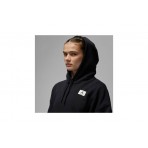 Jordan Flight Fleece Γυναικείο Φούτερ Με Κουκούλα Μαύρο