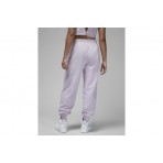 Jordan Flight Fleece Γυναικείο Παντελόνι Φόρμας Μωβ
