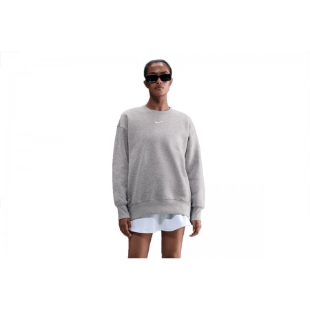 Nike Sportswear Phoenix Fleece Γυναικεία Μακρυμάνικη Μπλούζα Γκρι
