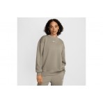 Nike Sportswear Phoenix Fleece Γυναικεία Μακρυμάνικη Μπλούζα Λαδί