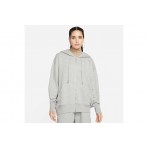 Nike Sportswear Phoenix Fleece Γυναικεία Ζακέτα με Κουκούλα Γκρι