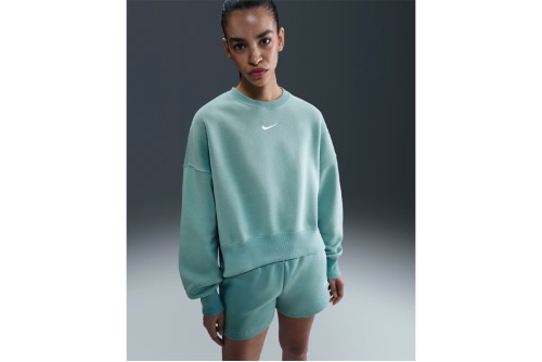 Nike Sportswear Phoenix Fleece Μπλούζα Με Λαιμόκοψη Γυναικεία (DQ5761 017)