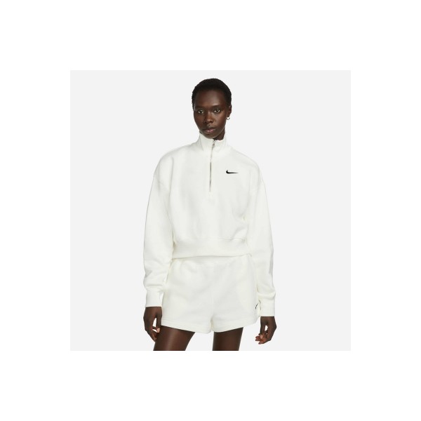 Nike Sportswear Phoenix Fleece Μπλούζα Με Φερμουάρ Γυναικεία (DQ5767 133)