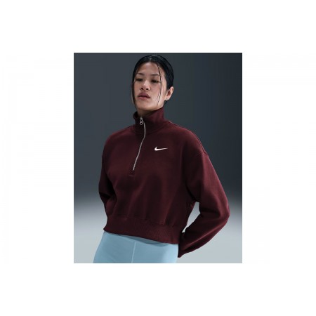 Nike Sportswear Phoenix Fleece Μακρυμάνικη Μπλούζα με Φερμουάρ