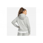 Nike Sportswear Phoenix Fleece Γυναικείο Φούτερ με Κουκούλα Γκρι