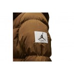 Jordan Essential Ανδρικό Παρκά Puffer Μπουφάν Καφέ
