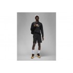 Jordan Flight MVP Ανδρική Μακρυμάνικη Μπλούζα με Λαιμόκοψη Μαύρη