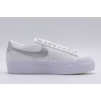 Nike Blazer Low Platform Γυναικεία Sneakers Λευκά, Ασημί
