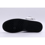 Jordan Air 1 Reverse Panda Mid Ανδρικά Sneakers Λευκά, Μαύρα
