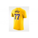 Nike NΒΑ Luka Doncic Los Angeles Lakers Ανδρικό Κοντομάνικο T-Shirt Κίτρινο, Μωβ