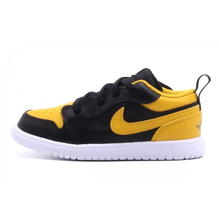 Jordan Air 1 Yellow Ochre Low Βρεφικά Sneakers Μαύρα, Κίτρινα, Λευκά