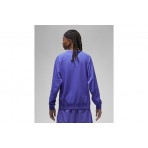 Jordan Dri-FIT Sport Fleece Ανδρική Μακρυμάνικη Μπλούζα Μωβ