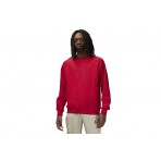 Jordan Dri-FIT Sport Fleece Ανδρική Μακρυμάνικη Μπλούζα Κόκκινη