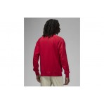Jordan Dri-FIT Sport Fleece Ανδρική Μακρυμάνικη Μπλούζα Κόκκινη