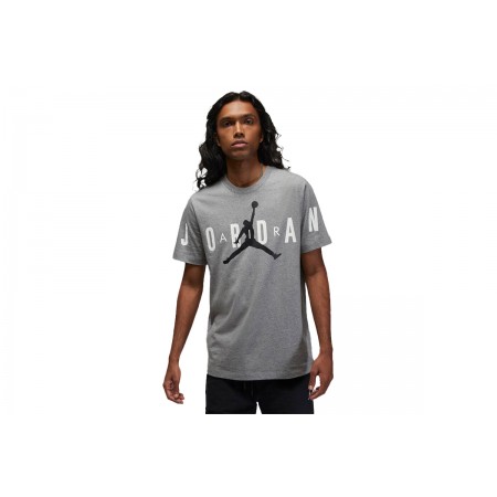 Jordan Ανδρικό Κοντομάνικο T-Shirt Γκρι (DV1445 091)