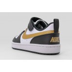 Nike Court Borough Low Recraft Παιδικά Sneakers Λευκά, Μαύρα, Χρυσά