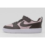 Nike Court Borough Low Recraft Παιδικά Sneakers Καφέ, Ροζ, Λευκά