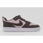 Nike Court Borough Low Recraft Παιδικά Sneakers Καφέ, Ροζ, Λευκά