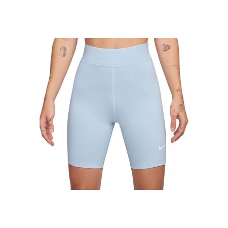 Nike Sportswear Classic High-Waisted Γυναικείο Biker Κολάν Σιέλ