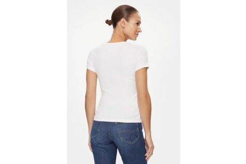 Tommy Jeans Essential V-Neck Slim Fit T-Shirt Γυναικείο (DW0DW17385 YBR)