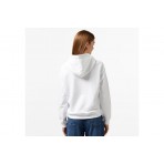 Tommy Jeans Drawcord Logo Boxy Γυναικείο Φούτερ Με Κουκούλα Λευκό