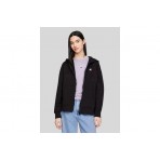 Tommy Jeans Badge Zip Thru Γυναικεία Ζακέτα Με Κουκούλα Μαύρη
