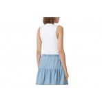 Tommy Jeans Mock Neck Tank Crop Top Γυναικεία Αμάνικη Μπλούζα