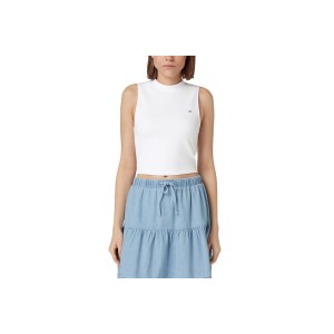 Tommy Jeans Mockneck Tank Crop Top Αμάνικο Γυναικείο (DW0DW17985 YBR)