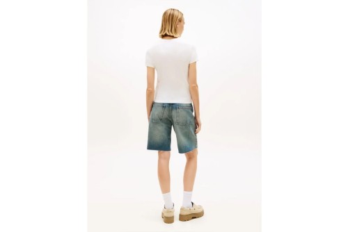 Tommy Jeans Slim Linear T-Shirt Γυναικείο (DW0DW18398 YBL)