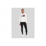Tommy Jeans Tommy Flag Γυναικείο Φούτερ Με Κουκούλα Εκρού
