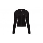 Tommy Jeans Lofty Cardigan Γυναικεία Ζακέτα Sherpa Μαύρη
