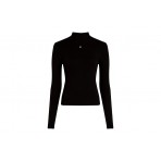 Tommy Jeans Essential Mock Neck Γυναικεία Μακρυμάνικη Μπλούζα