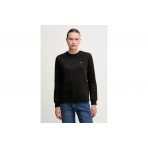 Tommy Jeans Flag Embroidery Fleece Μπλούζα Με Λαιμόκοψη Γυναικεία (DW0DW19959 BDS)