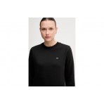 Tommy Jeans Flag Embroidery Fleece Μπλούζα Με Λαιμόκοψη Γυναικεία (DW0DW19959 BDS)