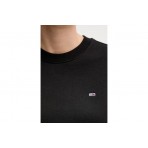 Tommy Jeans Flag Embroidery Fleece Μπλούζα Με Λαιμόκοψη Γυναικεία (DW0DW19959 BDS)