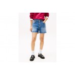 Tommy Jeans Mom Γυναικείο Τζιν Σορτς Μπλε