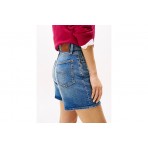 Tommy Jeans Mom Γυναικείο Τζιν Σορτς Μπλε