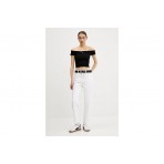 Tommy Jeans Γυναικείο Smock Crop Top Μαύρο