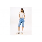 Tommy Jeans Γυναικείο Smock Crop Top Λευκό