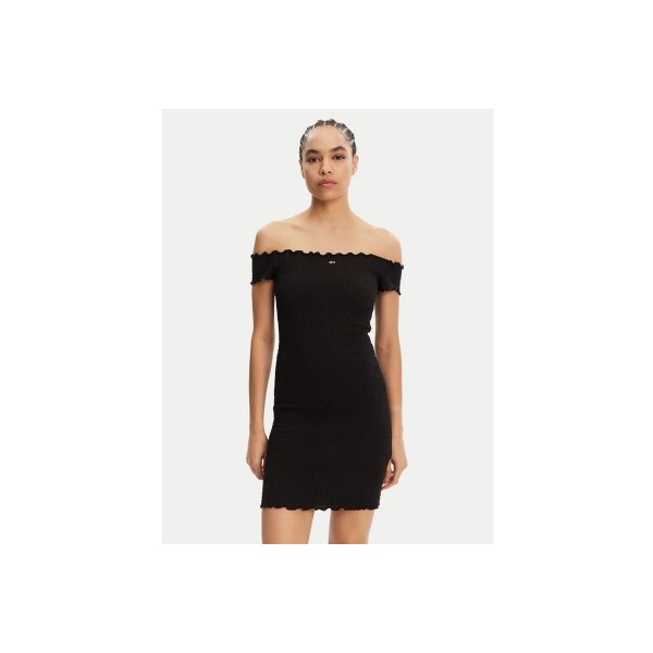 Tommy Jeans Smock Bodycon Φόρεμα Mini Γυναικείο (DW0DW20298 BDS)