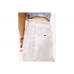 Tommy Jeans Cotton Linen Γυναικείο Casual Σορτς Λευκό
