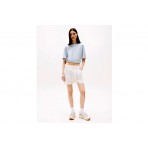 Tommy Jeans Cotton Linen Γυναικείο Casual Σορτς Λευκό
