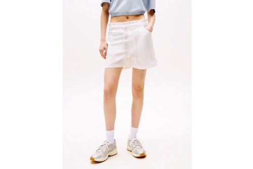 Tommy Jeans Cotton Linen Σορτς Casual Γυναικείο (DW0DW20360 YBL)