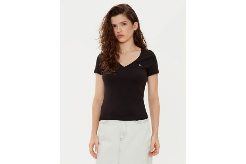 Tommy Jeans Slim V-Neck T-Shirt Γυναικείο (DW0DW20458 BDS)
