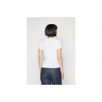 Tommy Jeans Γυναικείο Κοντομάνικο T-Shirt με Λαιμόκοψη Λευκό