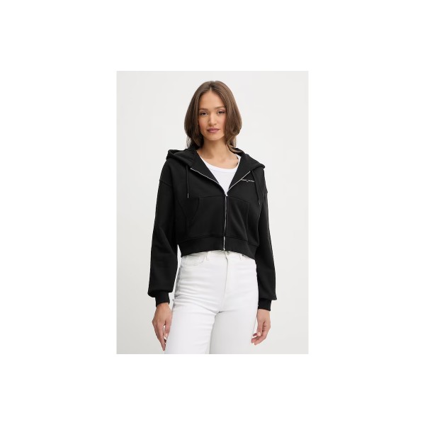 Tommy Jeans Linear Crop Ζακέτα Βαμβακερή Γυναικεία (DW0DW21163 BDS)