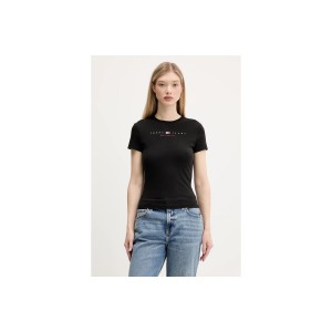 Tommy Jeans Linear Slim Fit T-Shirt Γυναικείο (DW0DW21422 BDS)