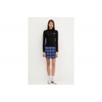 Tommy Jeans Badge Quarter-Zip Μακρυμάνικη Μπλούζα με Φερμουάρ Μαύρη