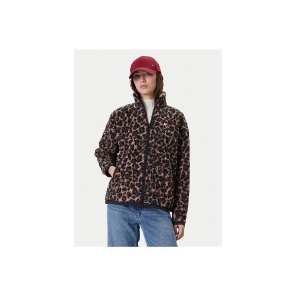 Tommy Jeans Badge Teddy Oversized  Μπουφάν Sherpa Γυναικείο (DW0DW21596 0HD)